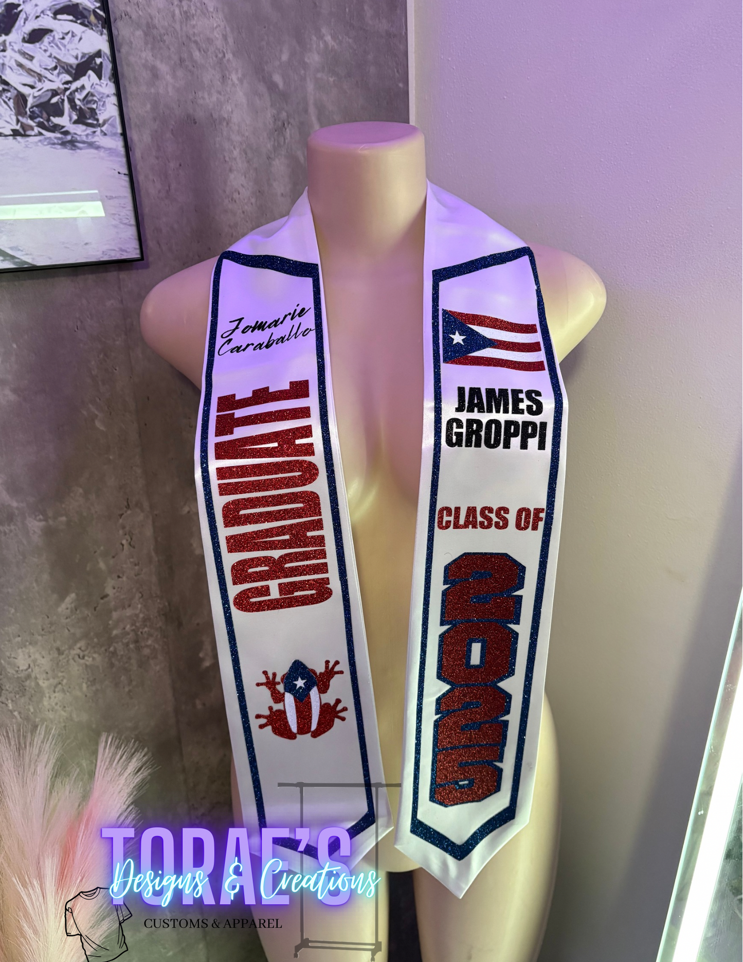 Blinged Out Graduation Stole
