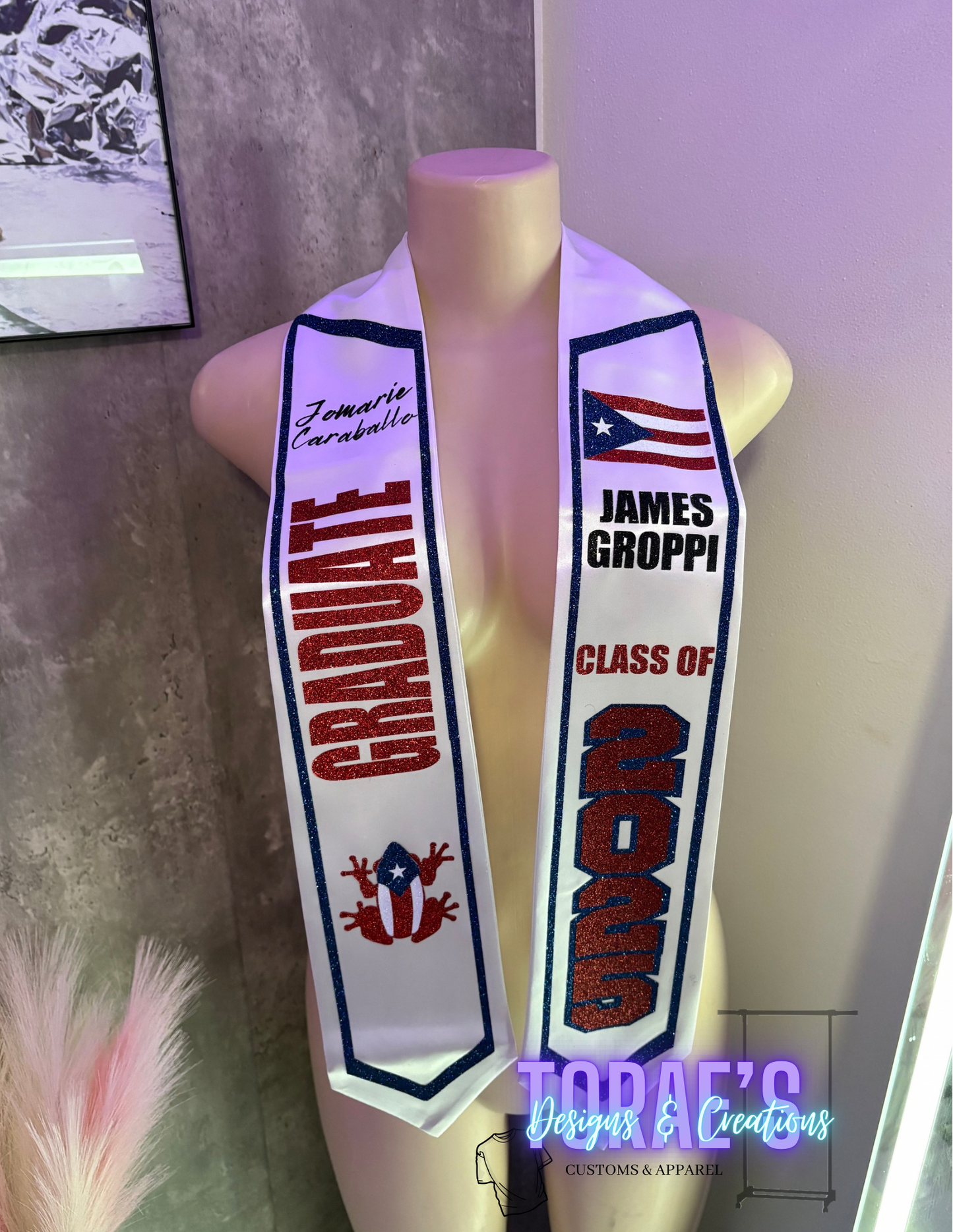 Blinged Out Graduation Stole