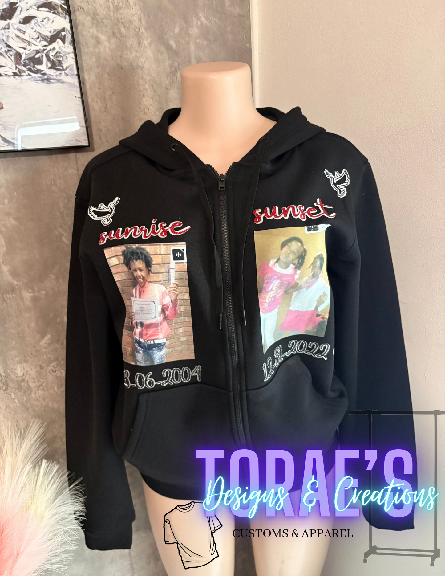 Birthday Memorial Zip Up Jacket