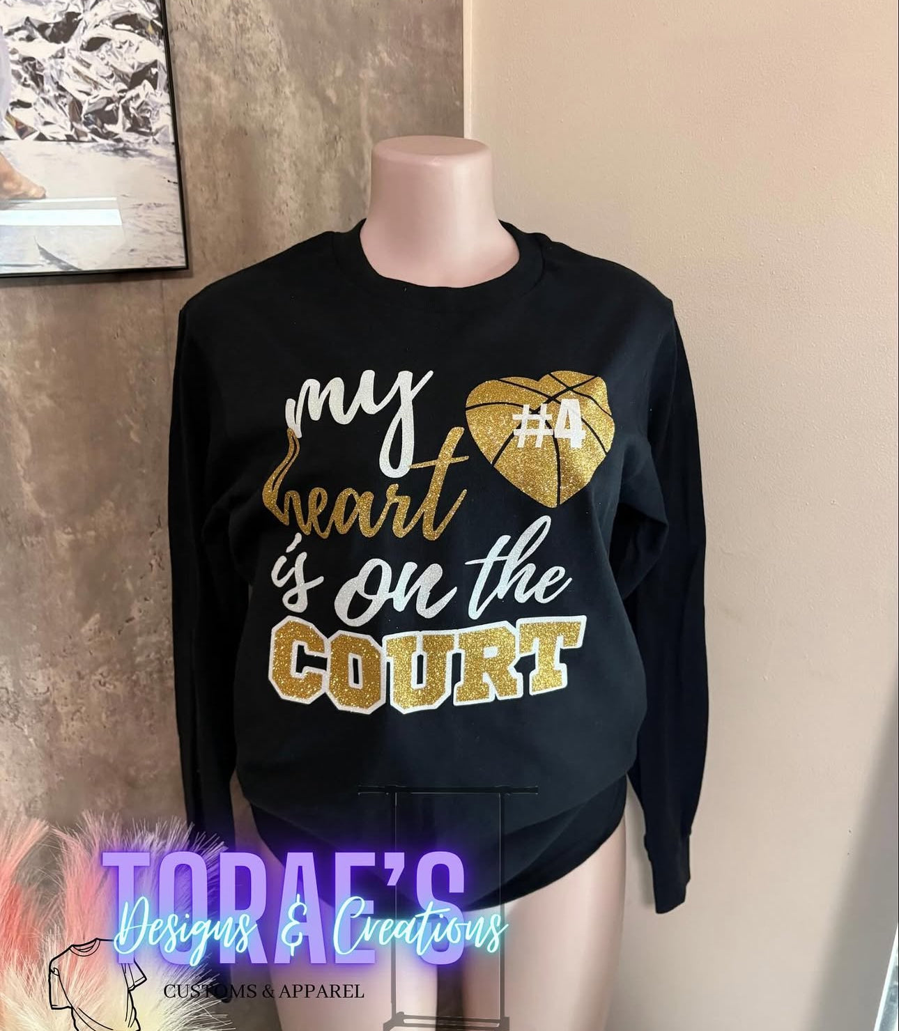 My Heart Is On The Court T-Shirt
