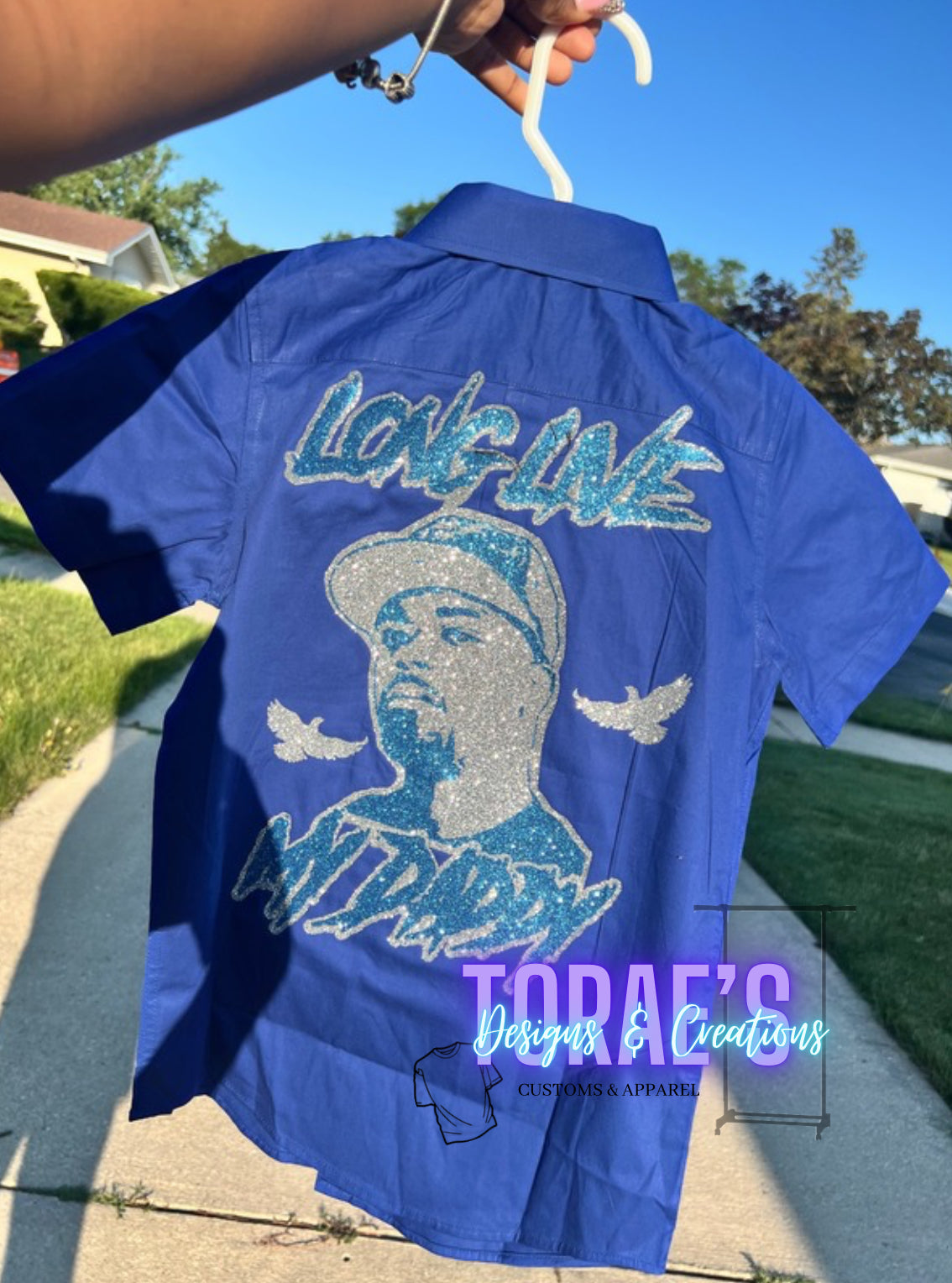 Children’s Glitter Face Memorial T-shirt
